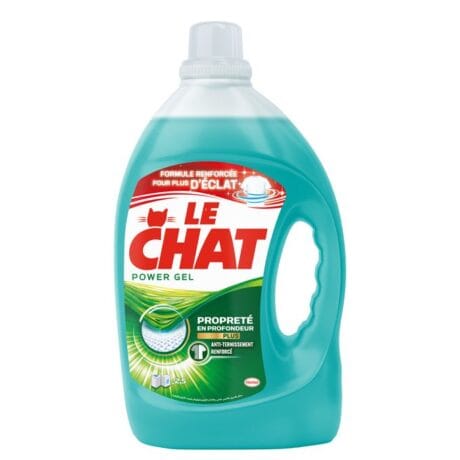 LE CHAT LAVE LINGE 1L POWER GEL BLEU
