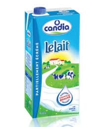 حليب منزوع الزبدة جزئيا